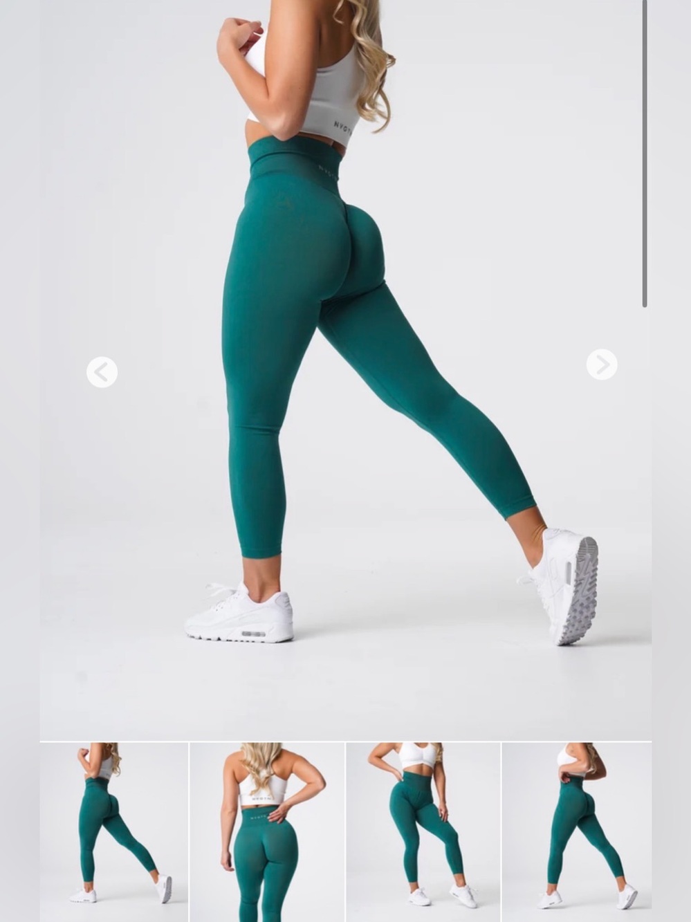 NVGTN No Seam Solid Emerald Leggings